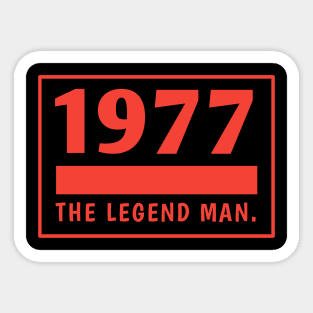 1977 birthday Sticker